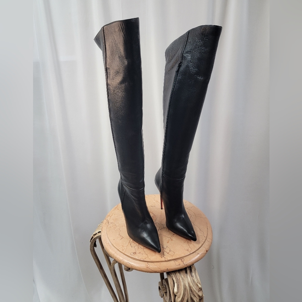 Christian Louboutin knee high leather boots